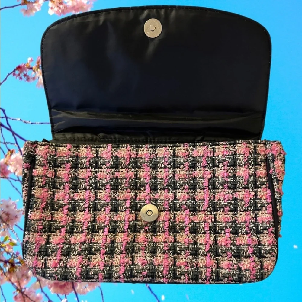 Realities Vintage Y2K Tweed Crossbody Bag